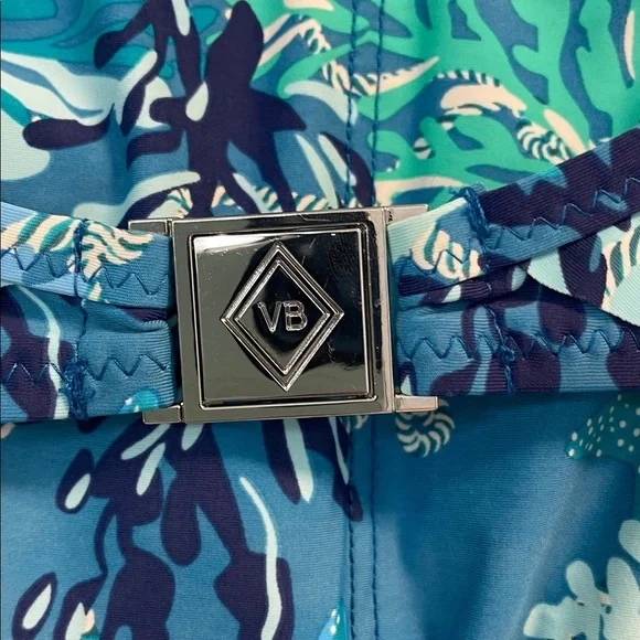 NWT Vera Bradley XL seascape coral beachy flutter sleeve full coverage swim top - Picture 5 of 6